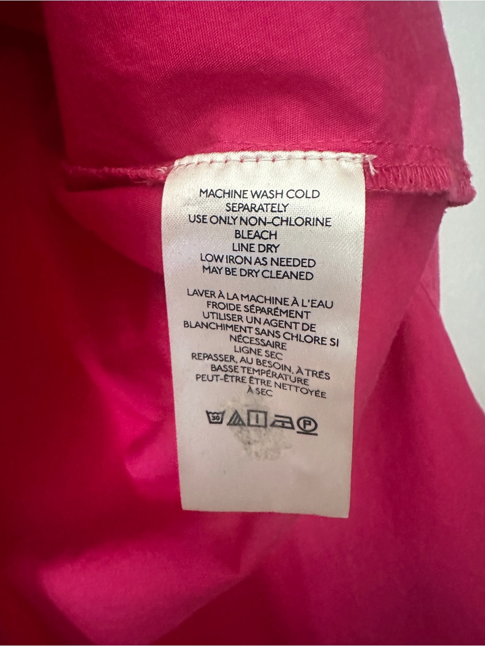 Anthropologie Maeve “The Bennett” Relaxed Button-Up Shirt – Hot Pink – Women’s S - Picture 9 of 9